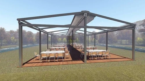 Retractable Tensile Roof